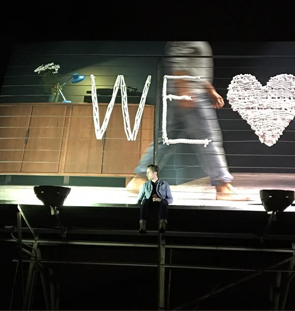 Night scene under the lights